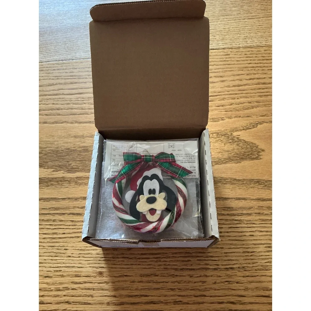 Disney Holiday Candy Wreath Ornament Set 5 Mickey Minnie Pluto Goofy Donald16226